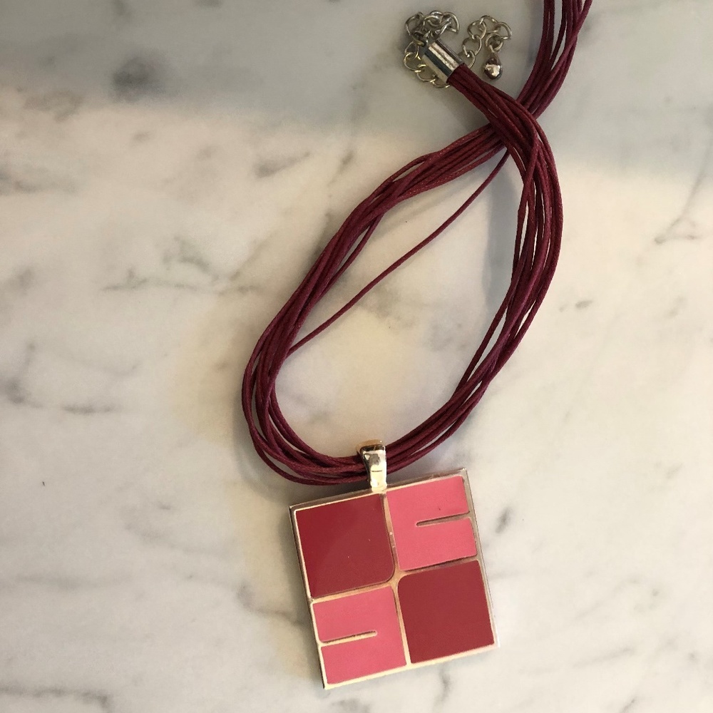 Throw-back 1990's enamel necklace